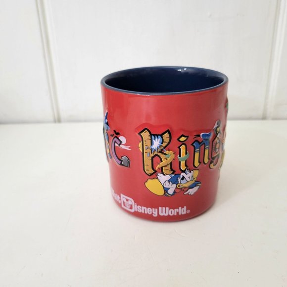 Magic Kingdom Est. 1971 Extra Large Red Mug Dimensional Raised Design - Picture 6 of 6